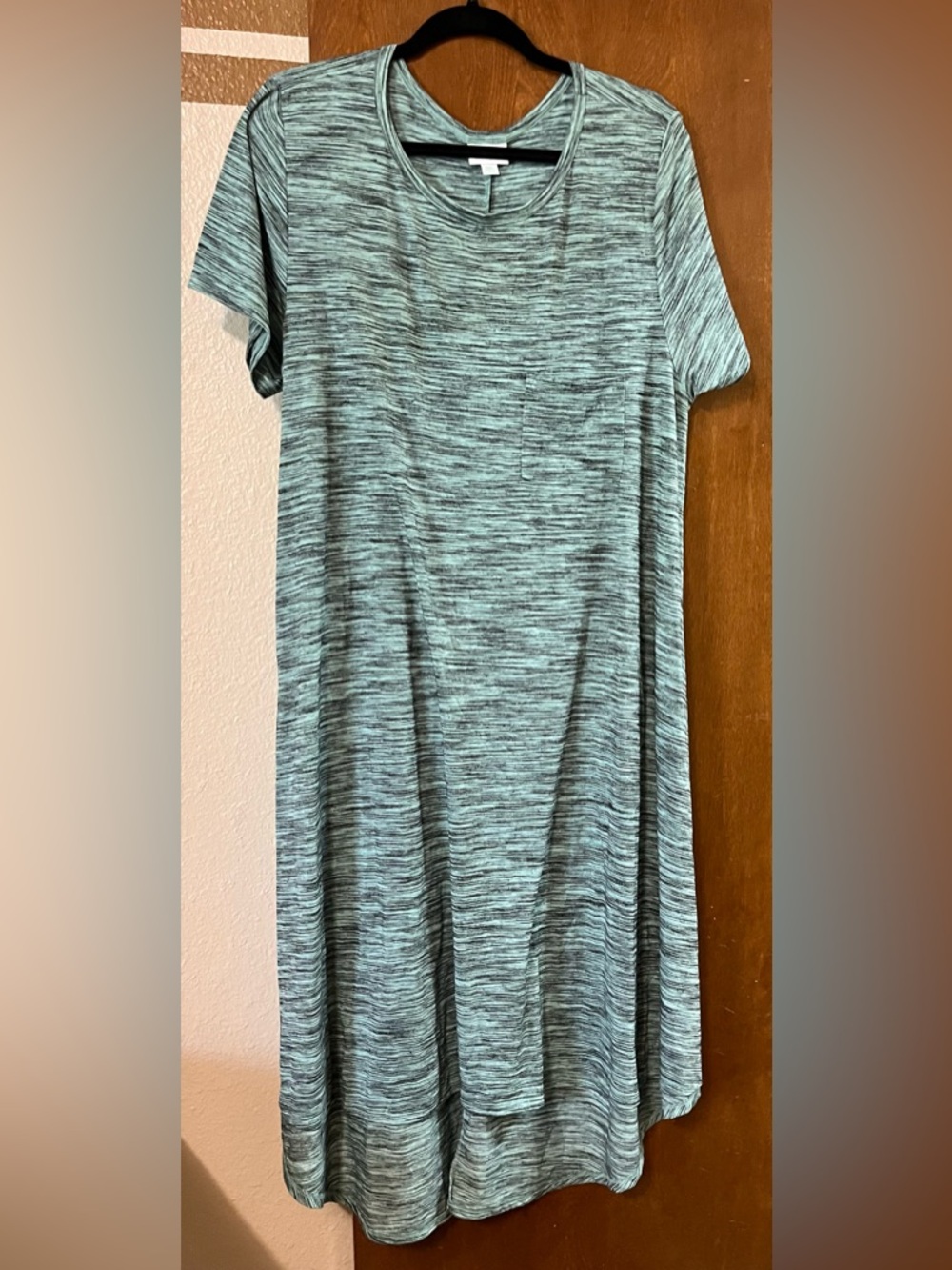 LuLaRoe Heathered Mint Short Sleeve Tunic